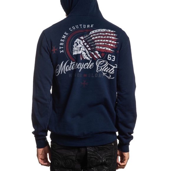 Xtreme Couture By AFFLICTION Men's Hoodie TOMAHAWK - Picture 3 of 8